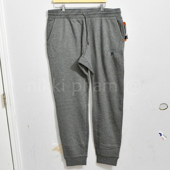 Hurley Men’s Fleece Jogger in grey - Picture 3 of 4